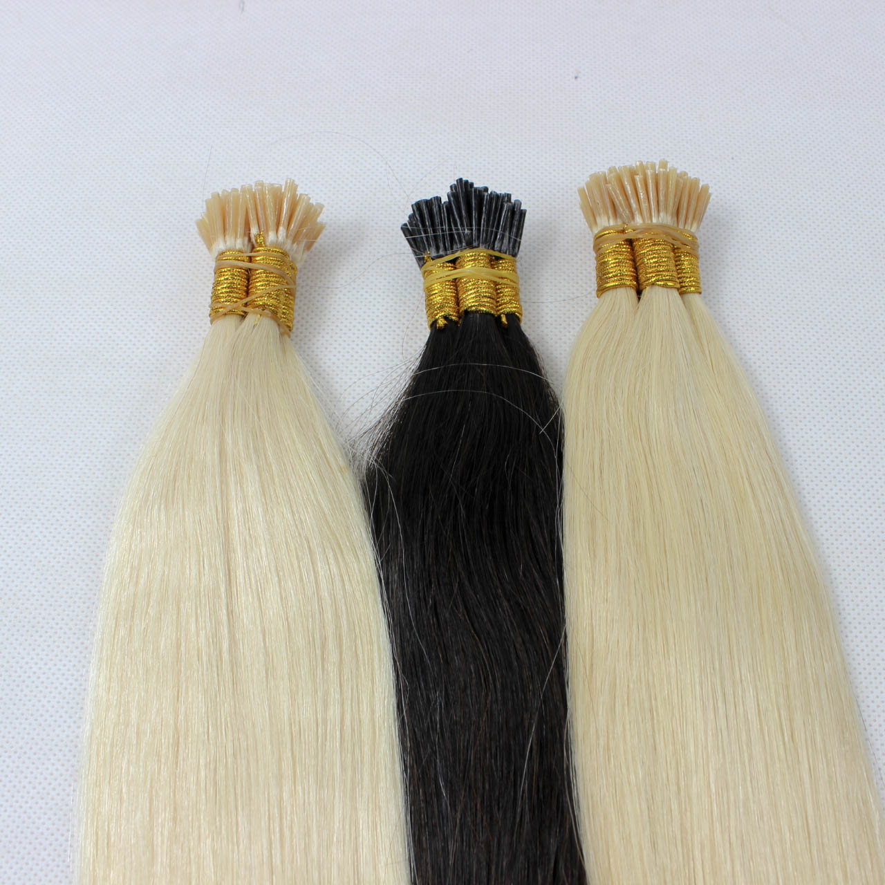 Double drawn remy Brazilian i tip 1g strand hair extension CX048